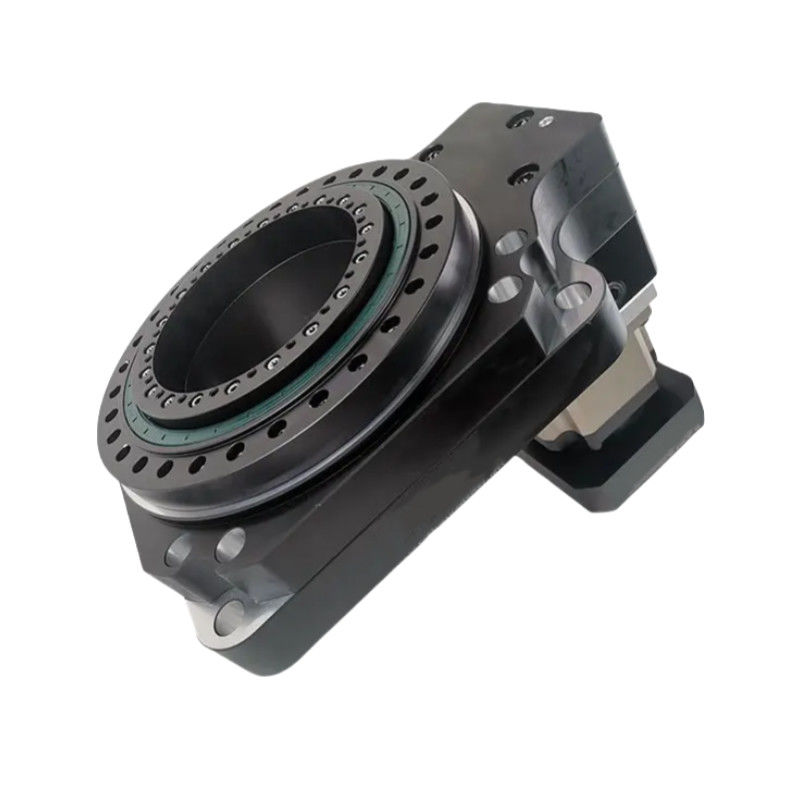 مائدة دوارة مجوفة محرك منصة دوارة مائدة مع صندوق التروس الكوكبي عالي الدقة